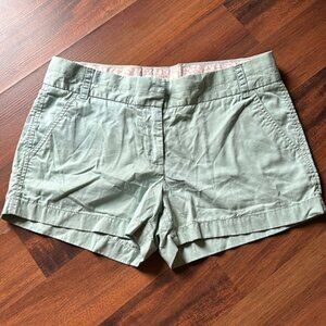 J Crew 100% Cotton Chino Broken-In Light Teal Size 4, Button Closure